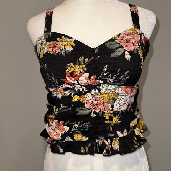 B-O-G COLLECTION Floral CamiCropTop NWT Size M - Picture 8 of 9